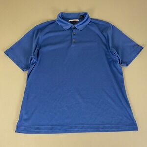 GRAND SLAM Performance Golf Polo Shirt Men's XXL Blue Short Sleeve *Pinhole Flaw